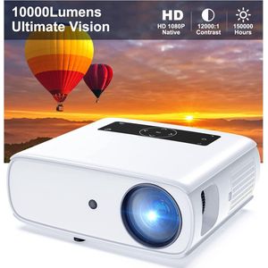 Full HD Beamer met 10.000 Lumen en 350 Inch Beeld voor Thuisbioscoop