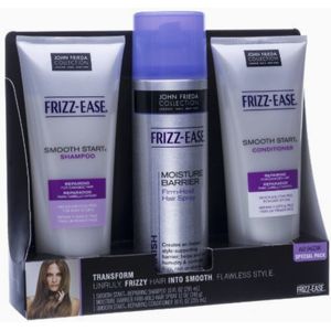 John Frieda Frizz Ease Set  -  Shampoo 295ml Conditioner 295ml Hairspray 340gr