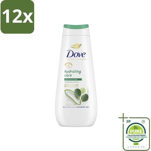 Dove Douchecrème - Hydrating Care - Aloe Vera - 400 ml - Voordeelverpakking - 12 stuks - Douchegel - Hydratatie