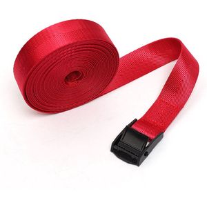 Spanbanden met ratel - 6 stuks - 1 m x 25 mm zware spanbanden - Verstelbare dakdragerriemen - Spanbanden - Gespen - met visgraatnylonband - Spanbanden voor auto's - voor vrachtwagens, vracht, motorfietsen, aanhangwagens, kofferbakken
