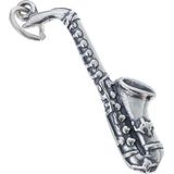 Zilver - Hanger - Saxofoon - 3 cm