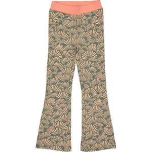 Meisjes flair broek - Bliss - AOP grafisch groen