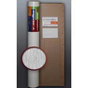 Overschilderbaar reliëfbehang EDEM 80373BR60 Vliesbehang gestreept wit 4 rollen 106 m2