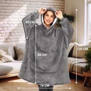 Luxe knuffeltrui hoodiedeken