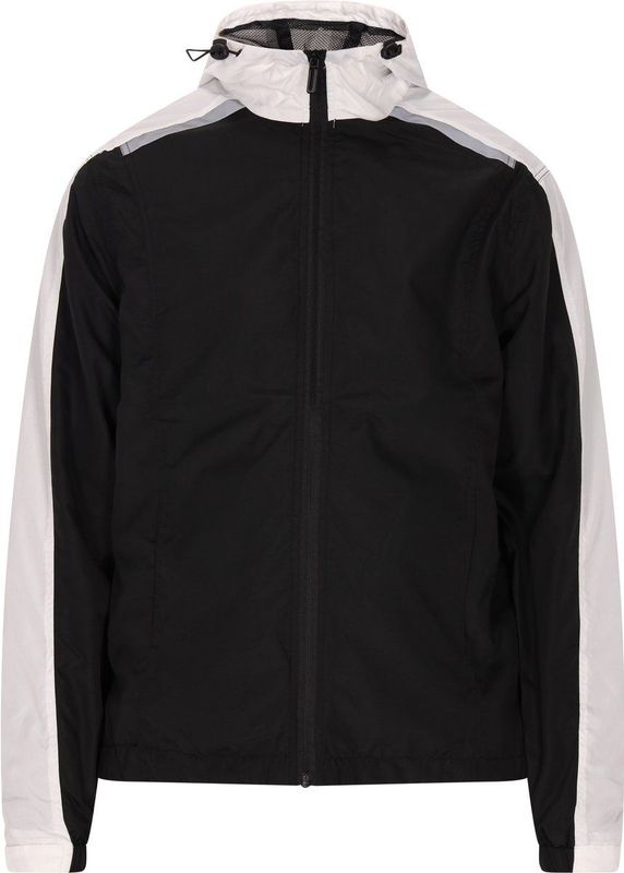 HOMEBASE - Tussenjas - Zwart / Wit - Licht Gevoerd - Color-Blocking