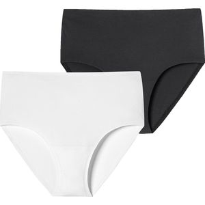 SCHIESSER Slip 'Invisible Soft'  zwart / wit