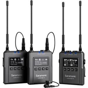 Saramonic UwMic9S kit 2 draadloze 2 x Lavalier Microfoons Set TX9S + TX9S + RX9S UHF voor op camera
