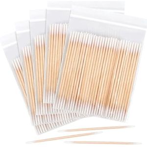 Pack van 500 Houten Wattenstaafjes - Micro Applicators voor Make-up, Tattoo en Nagels - 10 cm