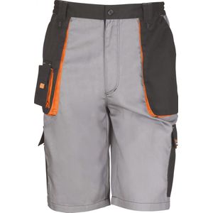 Bermuda/Short Heren XL (38 UK) Result Grey / Black / Orange 80% Polyester, 20% Katoen