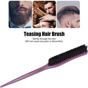 Contetn in html - Hair Brush Teasing Brush - Hair Volume Increase - Hair Care - Portable - 3 Rows Teasing Brush - Purple .