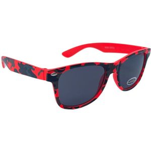 Festival bril - Kinderen Zonnebril - UV4000 - Rode camouflage