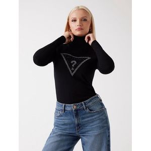 Guess - LS Melanie Triangle Logo - Sweater - Jet Black