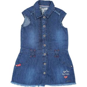 Lee Cooper Jurkje Lee Cooper denim Kids & Kind Meisjes Blauw - Maat: 98/104