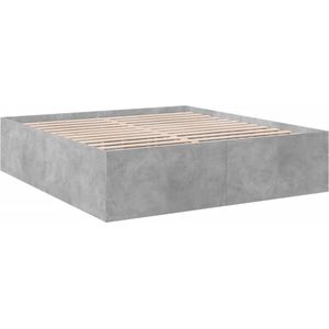 vidaXL-Bedframe-bewerkt-hout-betongrijs-180x200-cm