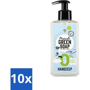 Marcel's Green Soap - Handzeep 0% - Zachte verzorging - 250 ml - Bulkverpakking - 10 stuks