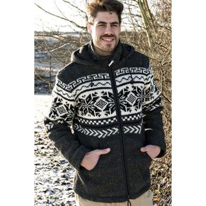 Pure Wool herenvest WJK-1301 Antraciet - antraciet - 2XL