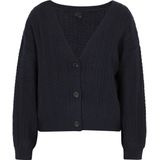 DreiMaster - Vest - V-hals - Knoopsluiting - Geribbelde Structuur