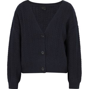 DreiMaster - Vest - V-hals - Knoopsluiting - Geribbelde Structuur