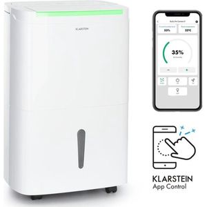 Klarstein DryFy Connect 50 - Luchtontvochtiger - WiFi - Compressie 50l/d - 45-55m² - Wit