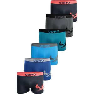 Jongens ondergoed - Microfiber jongens onderbroeken - VOORDELIGE 6 PACK Onderbroek - Boxershort maat SJ05 134/140