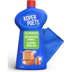 Vero Shine Koperpoets (225ml) - Koper Poetsmiddel voor Koper Brons Messing en Inox