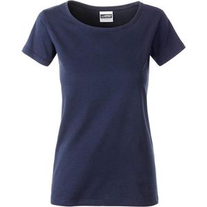 James and Nicholson Dames/dames Basic Organic Katoenen T-Shirt (Marine)