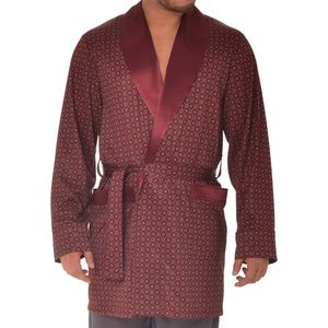 Korte heren ochtendjas van zachte fleece - Elegant en licht van gewicht