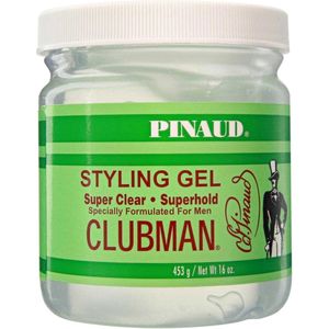 Clubman Pinaud Super Clear Gel 453 gr - Sterke hold, mooie glans - Houdt het haar de hele dag netjes en goed verzorgd