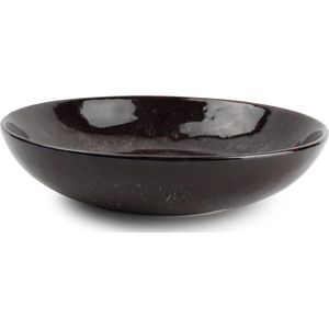 BonBistro Diep bord 19xH4cm zwart Hazy (Set van 4)