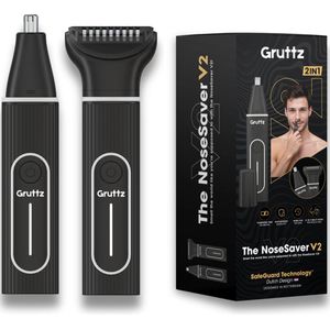 Gruttz® - Neustrimmer Mannen Premium v2 - Vrouwen - Oplaadbaar - Oortrimmer - Krachtige Motor - Waterdicht