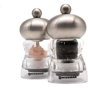 SWISSMAR - Andrea zout en pepermolen set 10 cm Acryl