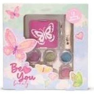 Glitter tattoo - giftset - Be You Beauty - meisjes - Vlinder - Butterfly - Make-up Tattoo set
