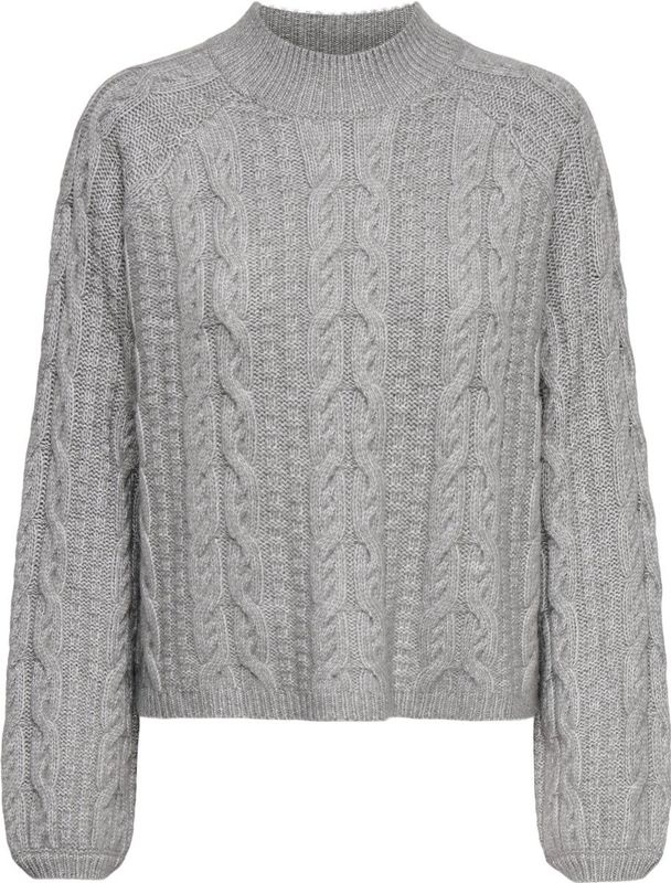 Jacqueline de Yong - Jdysilja Hn Cable - Pullover - December Sky/melange