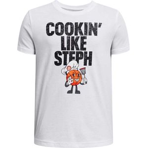 Under Armour Curry Chef Korte Mouw T-shirt Junior Wit 14-16 Years Jongens
