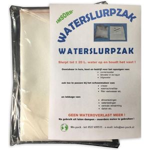 Imsorb waterabsorptie slurpzak vochtvreter waterlekkage