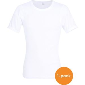 Ceceba heren T-shirt dubbelrib regular fit (1-pack) - O-hals - wit - Maat: XL