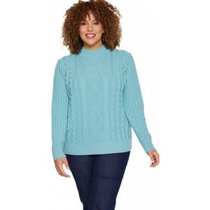 Warme Ierse trui met opstaande kraag