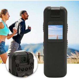 Bodycam Mini 1080P Bodycamera met Nachtzicht en Audio-opname - Video-opname - Achterclip - 180 ° Gedraaide Lens - Draagbaar - Thuis - Buiten