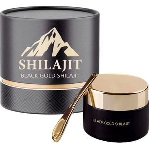 Shilajit Pure Resin - 30Gram - Organic & Vegan - Natuurlijke Boost - Testosteron - 100% puur - in Gift Box met Gratis gouden maatlepel