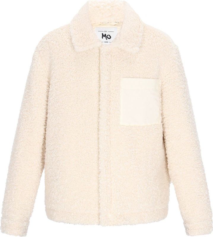 MO - Tussenjas - Wit - Gevoerde Zoom/Rand - Normale Pasvorm