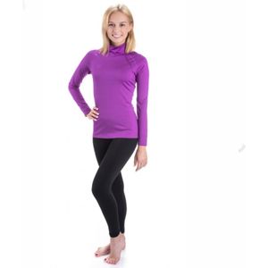 ROUGH RADICAL PROTECTIVE thermisch ondergoed set (shirt en broek) voor dames maat XL kleur paars/zwart + GRATIS bivakmuts