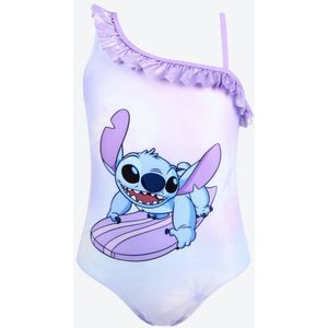 Badpak Lilo & Stitch - Maat: 110/116 - Disney Classics - Stitch Badpak - Hoge Kwaliteit - Badkleding voor Meisjes - Zwemkleding / Bikini - Lilo en Stitch Disney - Zomer / Zwemmen / Vakantie - Kleur: Paars - Hoge Kwaliteit - Luxe Badpak