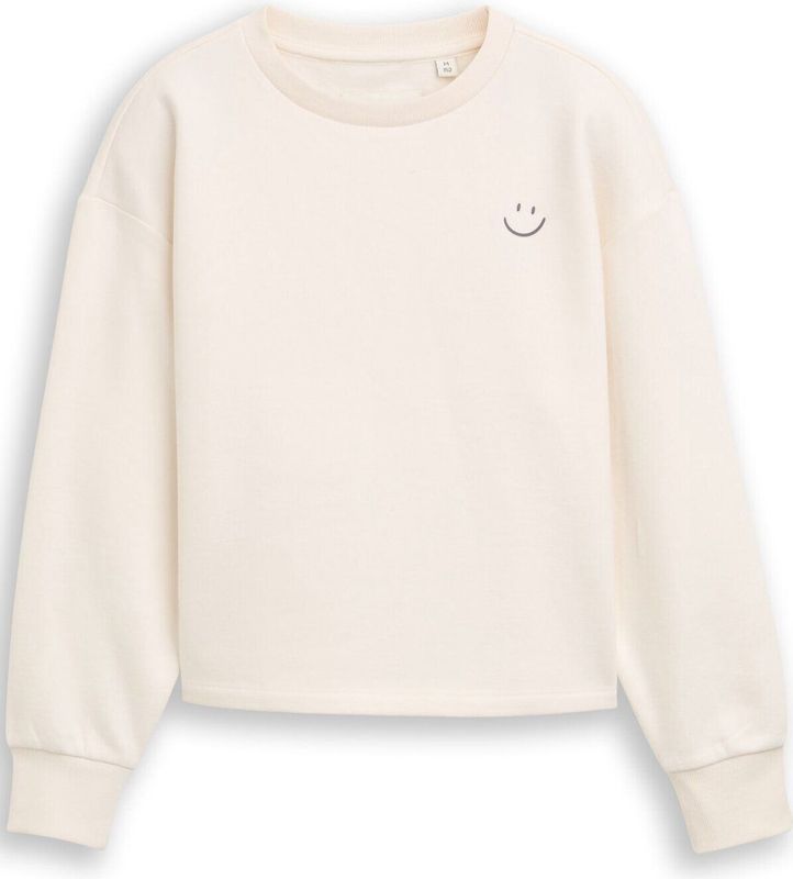 TOM TAILOR Sweatshirt voor meisjes voor kinderen, 10348 - Gardenia White, 176