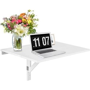 Inklapbare Bureau - Wandbureau Inklapbaar - Wandbureau - Bureau Muur - Wit