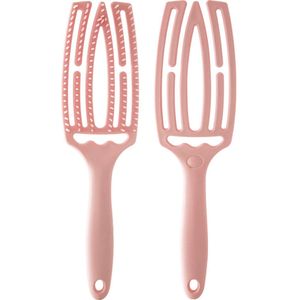 Haarborstel - Antiklit - Haarborstel - Detangle Brush - Kappers Borstel - Ontwarrend Haar - Haar Borstel - Roze