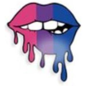 Pride Biseksueel Lip bijten Kledingspeld - Gay Pride - Bi Pin Broche - 1 stuks