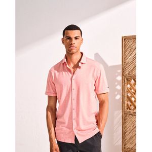 NO-EXCESS Overhemd Shirt Short Sleeve Jersey Stretch 23420281 191 Melon Mannen Maat - XL