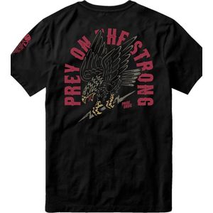 PRIDEorDiE T-shirt PREY ON THE STRONG Zwart - XXXL