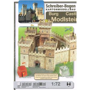 bouwplaat/modelbouw in karton: Kasteel Modlstein, schaal 1:72