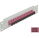 10 inch glasvezel patch panel 12 Poort SC Simplex Violet 1U Gray